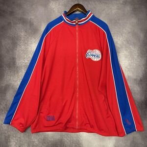 VTG USG Los‎ Angeles Clippers Warmup Jacket Men's 3XL NBA Basketball Full Zip